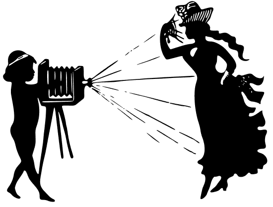 Photographer with camera clipart 