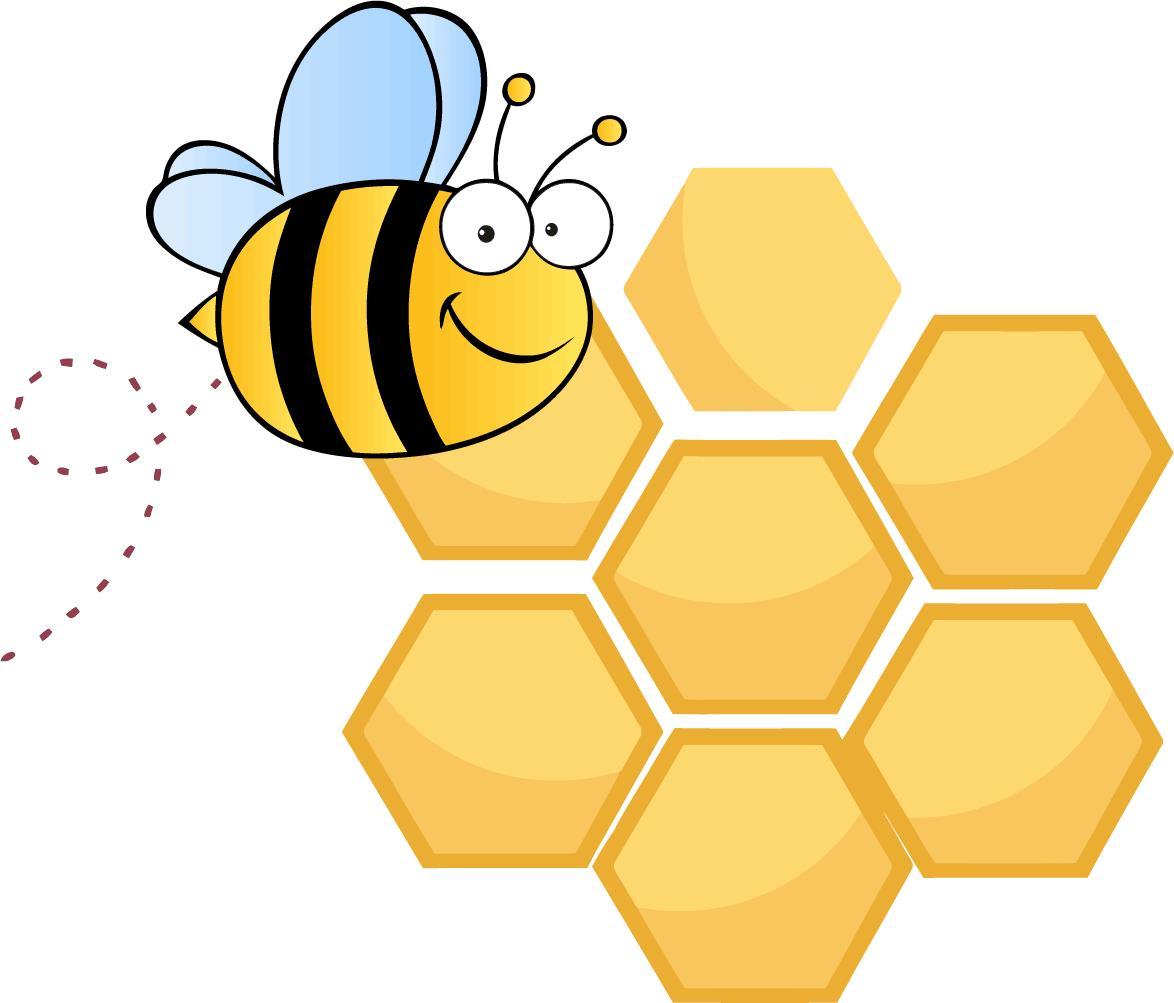 Beehive hexagon clipart 