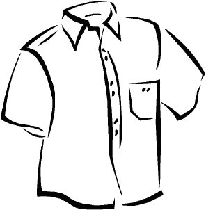 Blank dress shirt clipart 