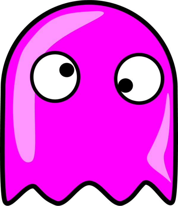 Ghost Pinky Pac Man Clip Art Library