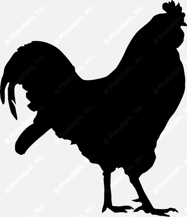 Rooster Silhouette Clipart 