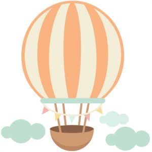 Hot Air Balloon cute scrapbook cuts SVG cutting files doodle cut 