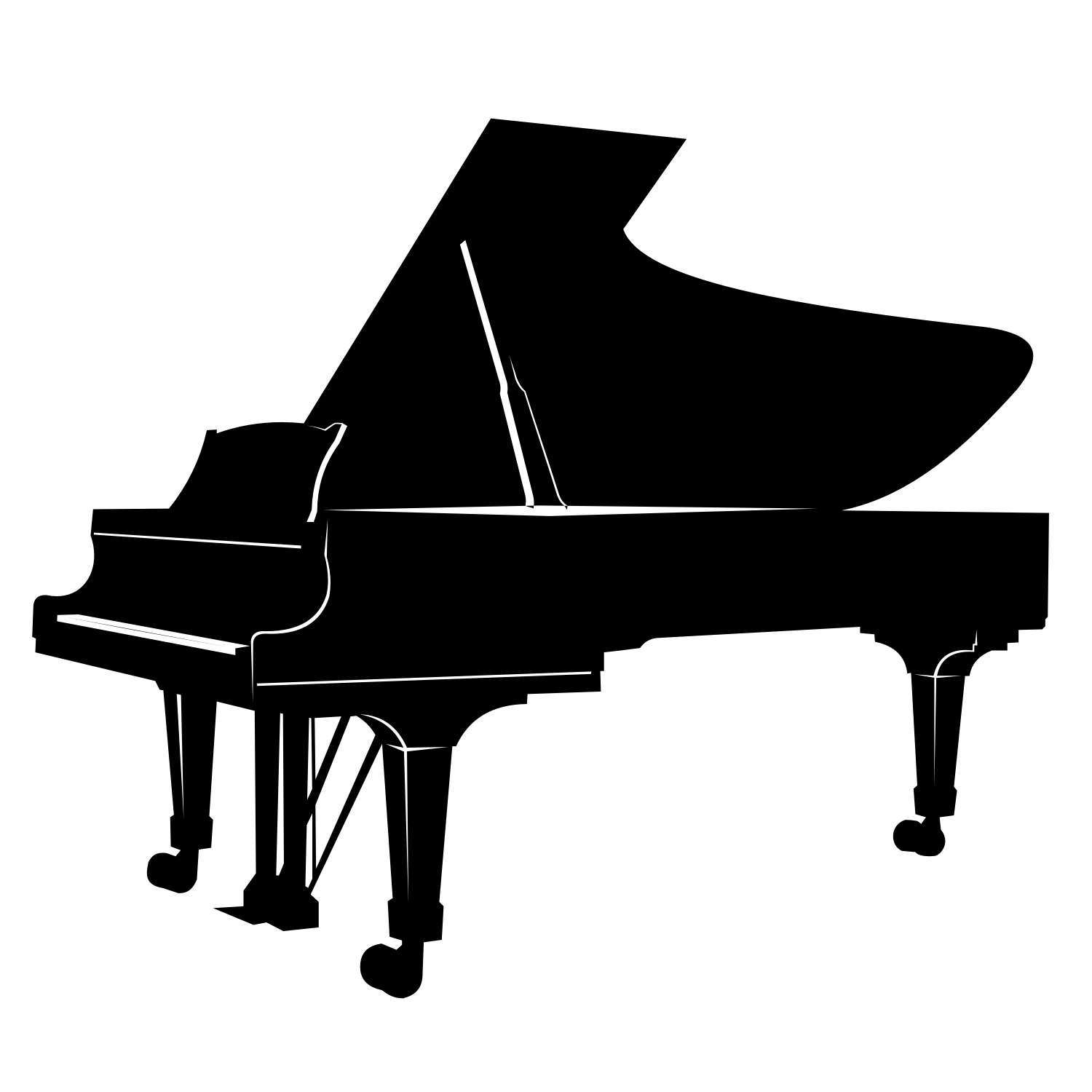 Piano Silhouette Clipart 
