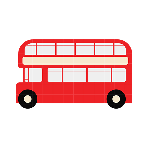 London red bus clipart 