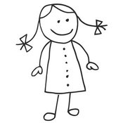 cute stick figure girl