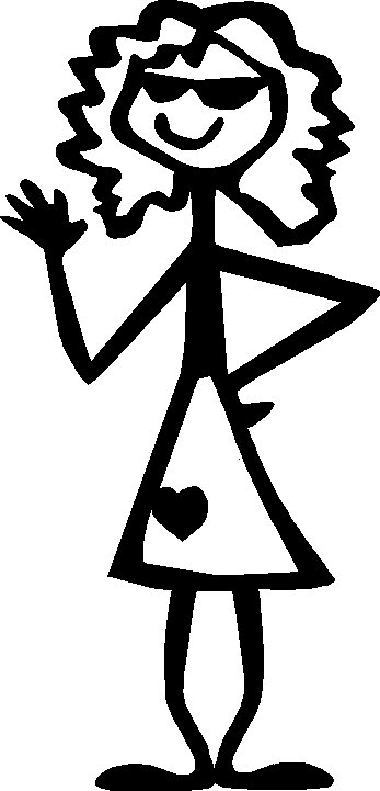 clip art girl stick figure - photo #37