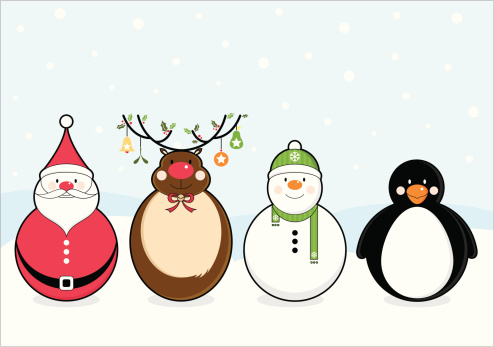 Christmas character clipart 