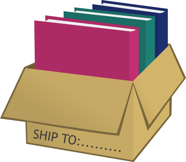 Shipping box clipart 