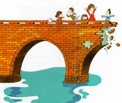 london bridge falling down cartoon - Clip Art Library