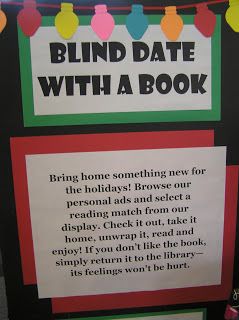 Blind Date with a Book displays 