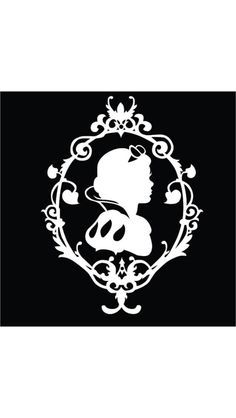 12 Snow White Silhouette Clipart Image, Clipart Design Elements 