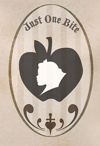 Snow White  poisoned apple silhouettes 