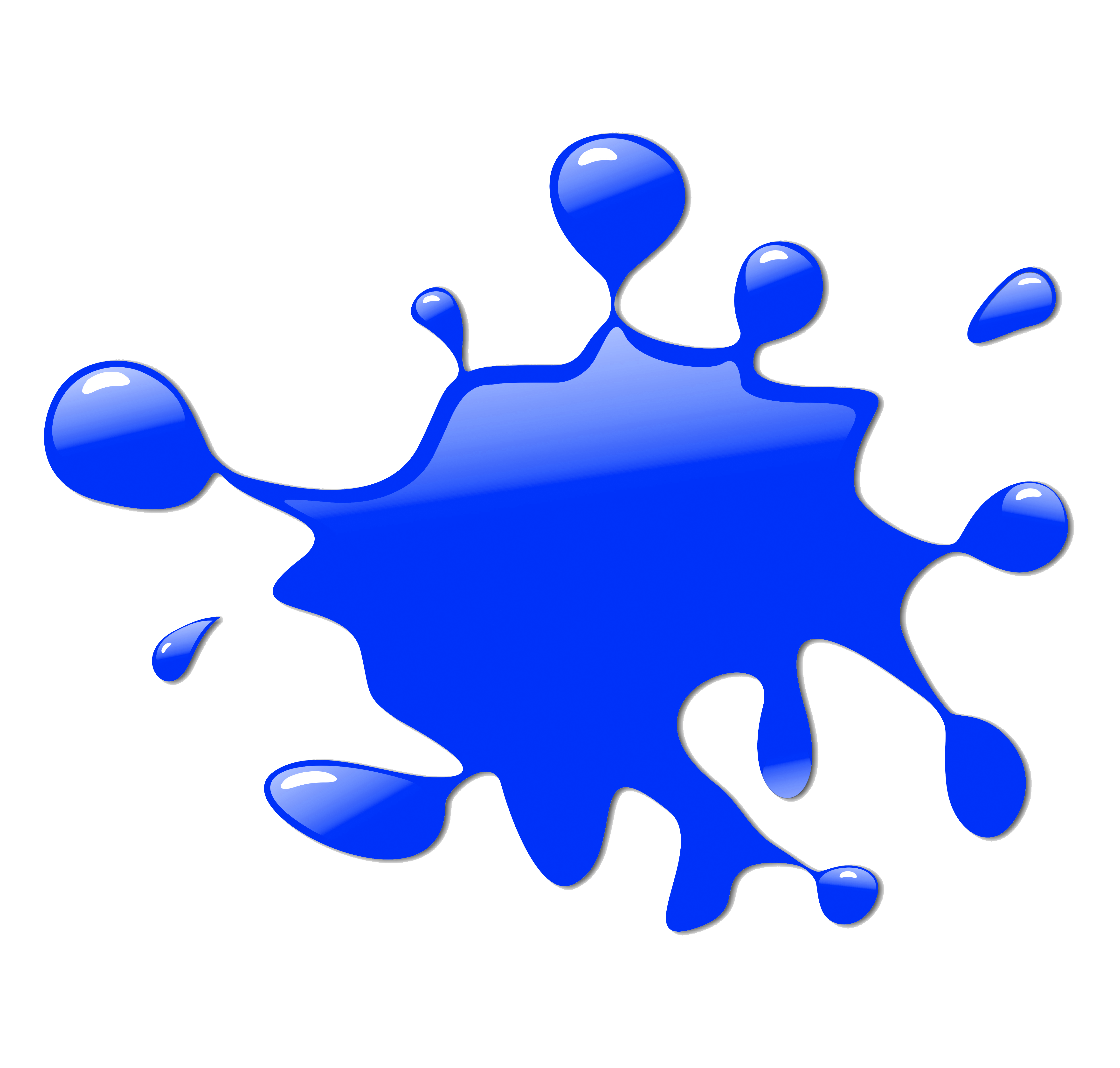 Free Blue Paintball Splat Clip Art 