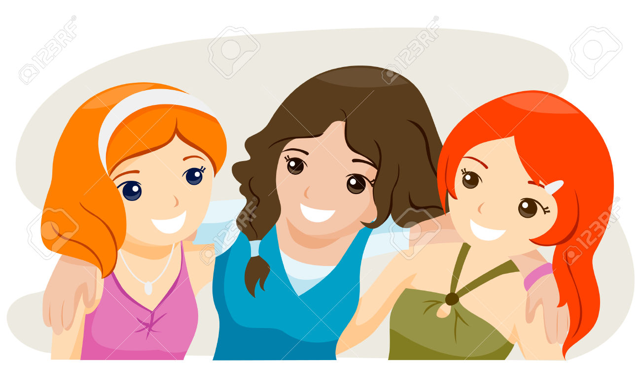 making new friends clipart image