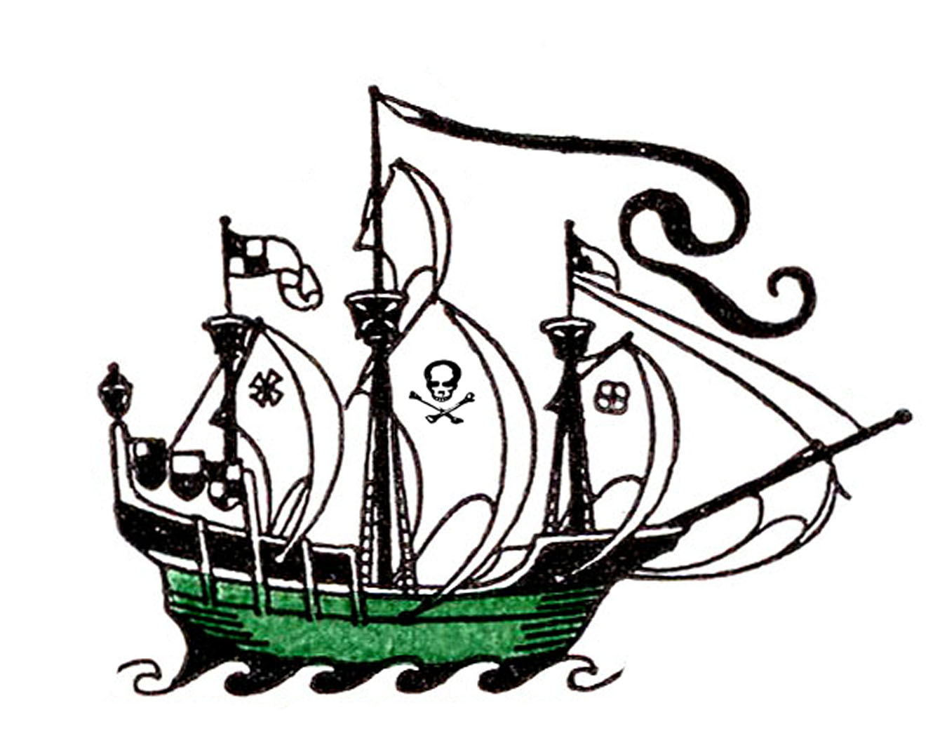 Pirate ship clip art 