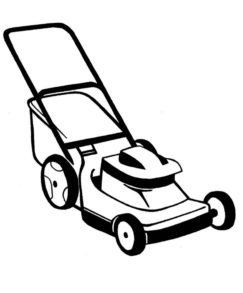 Free Lawn Mower Silhouette Vector, Download Free Lawn Mower Silhouette