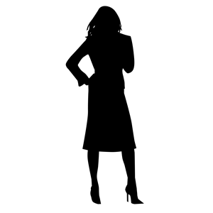 Clipart woman silhouette free 