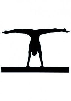 Girl Gymnastics Clipart Silhouette 