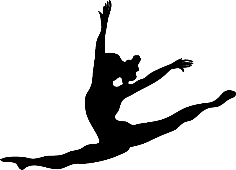 Clipart gymnastics silhouette 