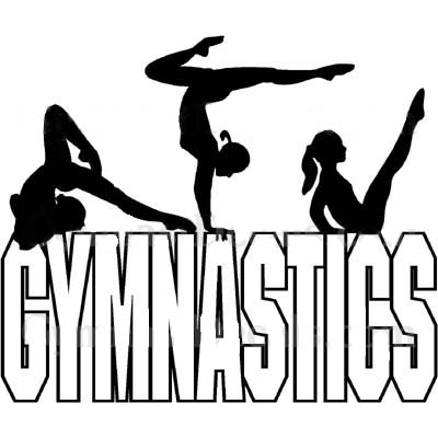 Gymnastics silhouette clip art free 