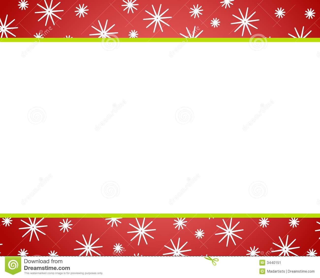 Red Christmas Border Clipart 