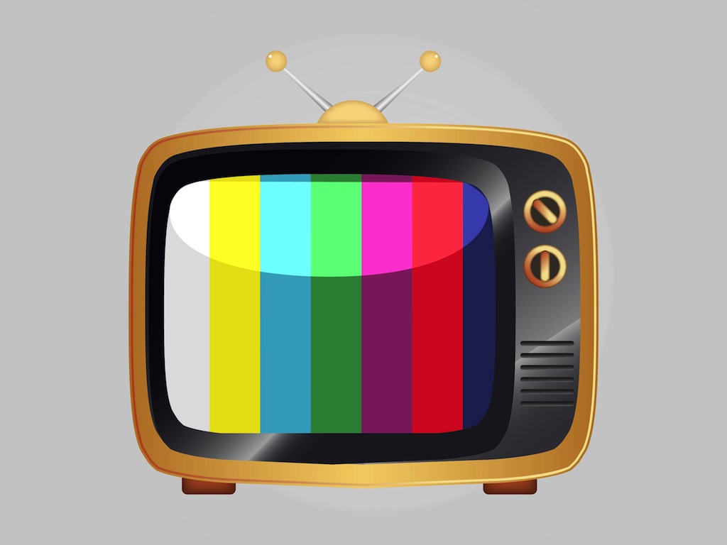 Clipart of funny tv computer 