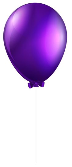 Purple Star Balloon PNG Clipart Image 