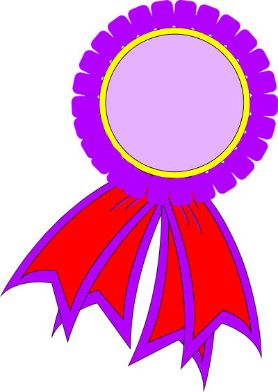 Purple Award Ribbon Clipart 