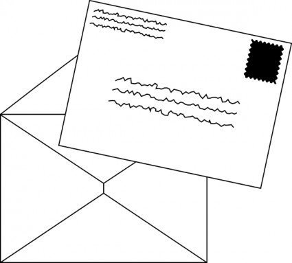 Clipart mail letters 