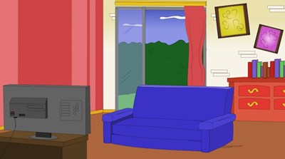 cartoon living room background - Clip Art Library