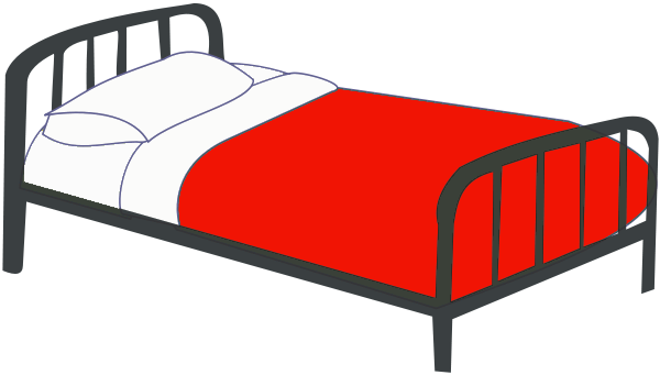 Bed Cartoon No Background Color Clipart 