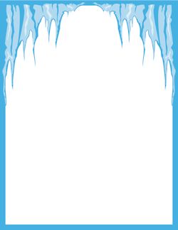 Clipart water swirl with icicles 