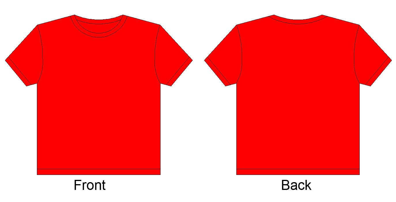 Red T Shirt Template Clipart Clip Art Library