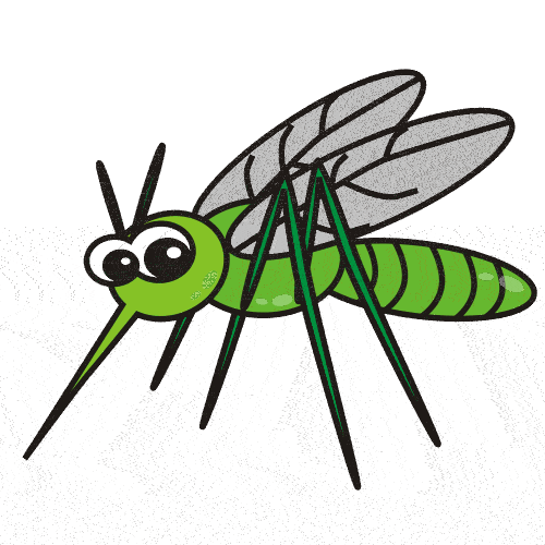 Clip Art Image Of Bugs In Plants Clipart 