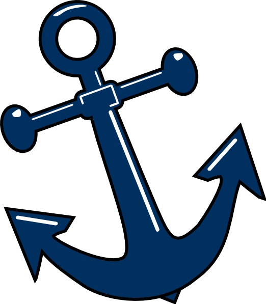Anchor with rope clipart 
