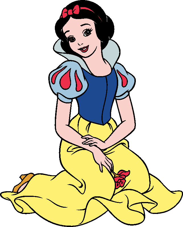 Disney snow white sitting clipart 