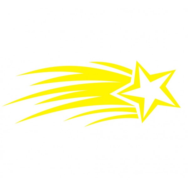 Yellow Shooting Star Clipart 