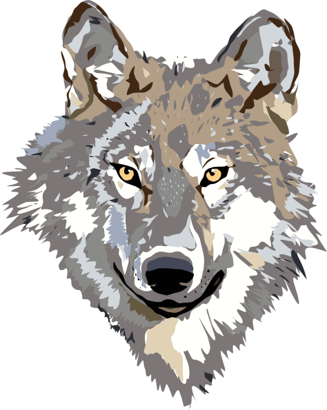 Grey Wolf Clipart 