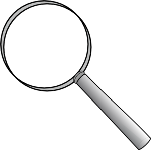 Magnifying Glass Clipart Black And White 