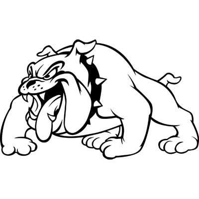 Bulldog Mascot Clipart 