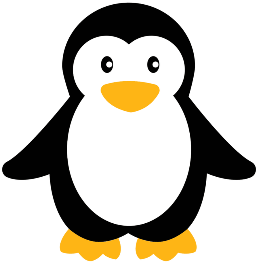 Funny penguin clipart 