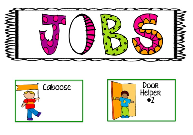 5 Best Image of Printable Preschool Job Chart Clip Art 