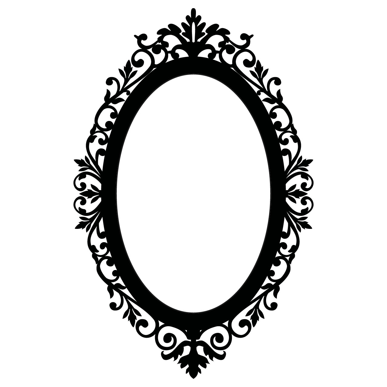Antique oval frame clipart 