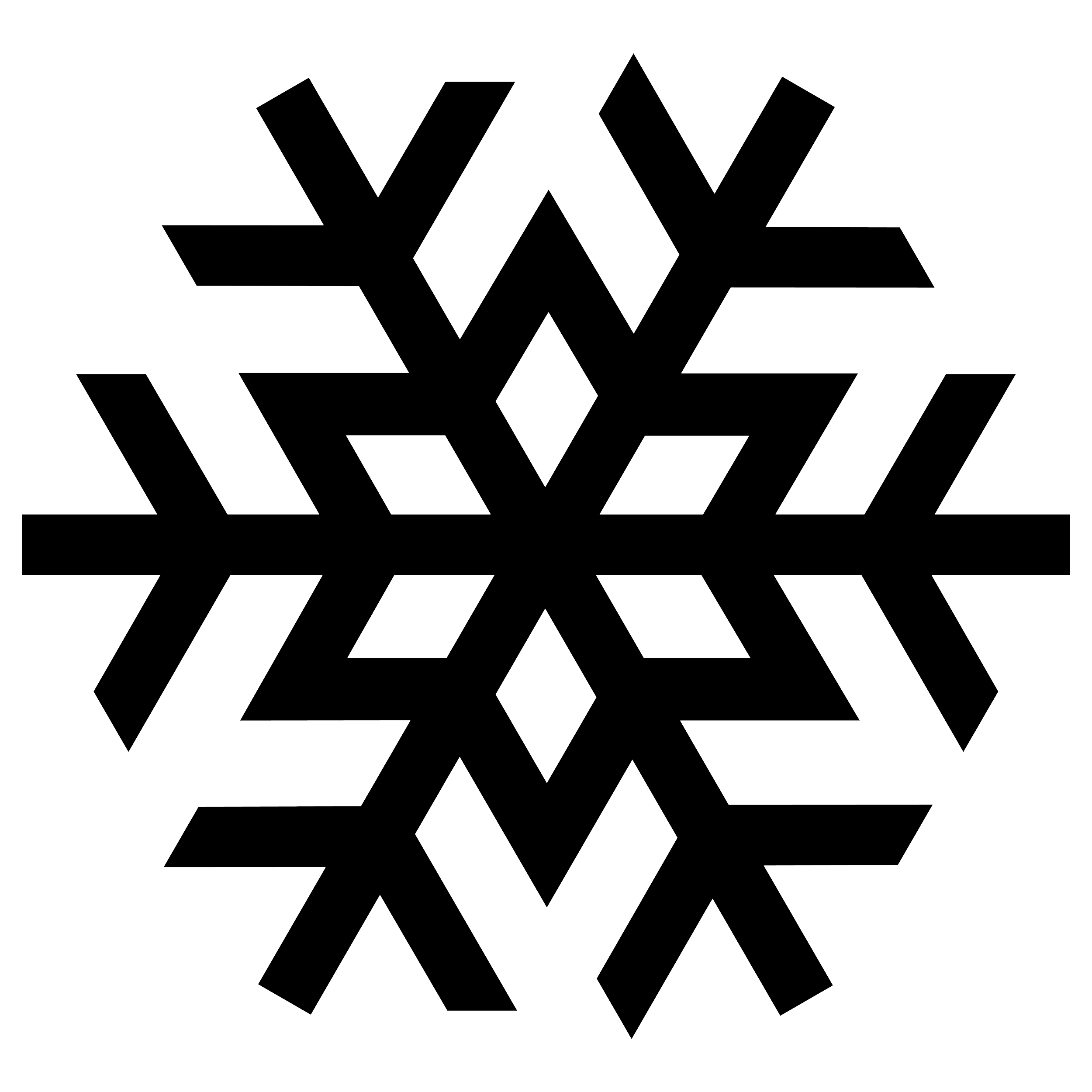 Snowflake clipart silhouette 