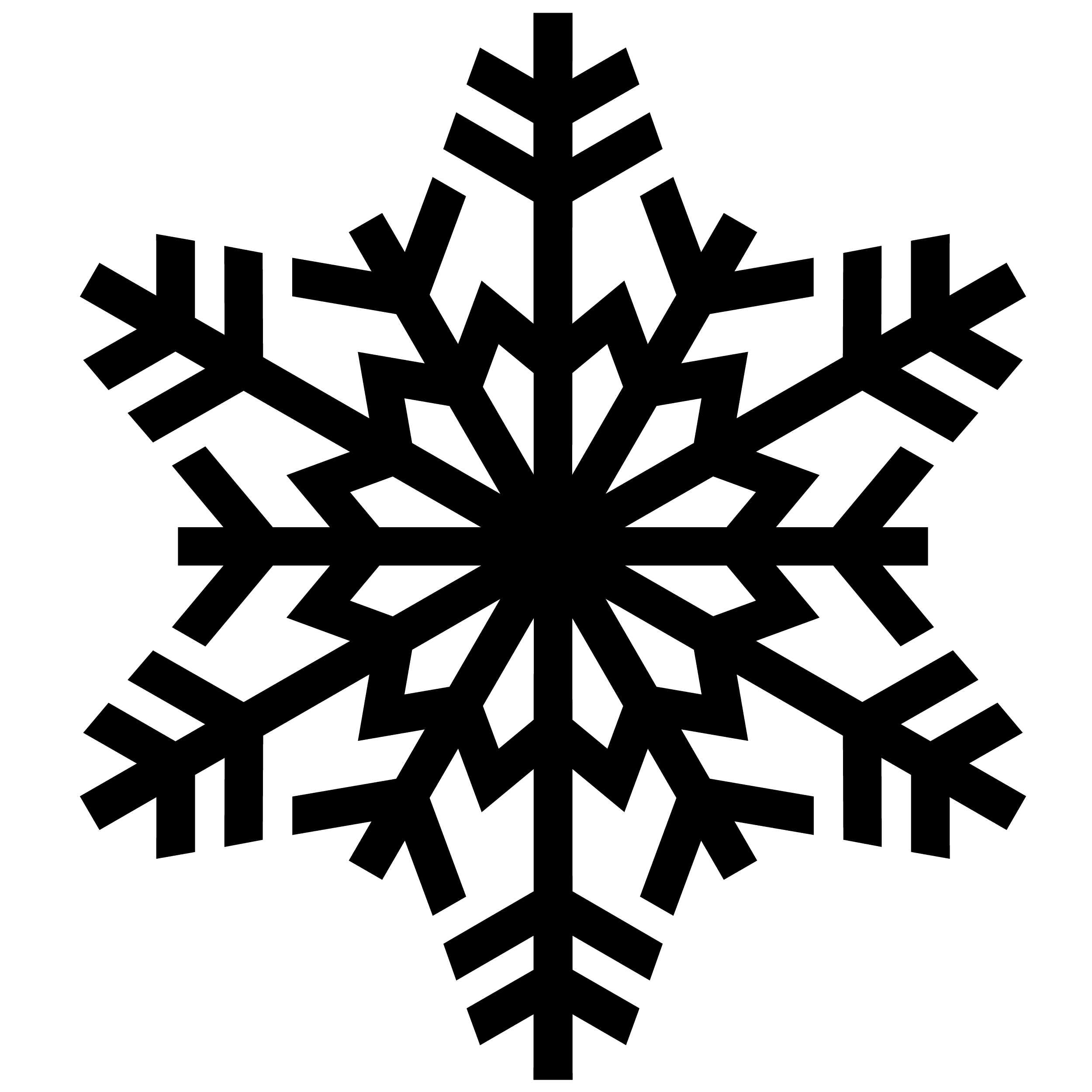 Free Snowflake Silhouette Cliparts, Download Free Snowflake Silhouette