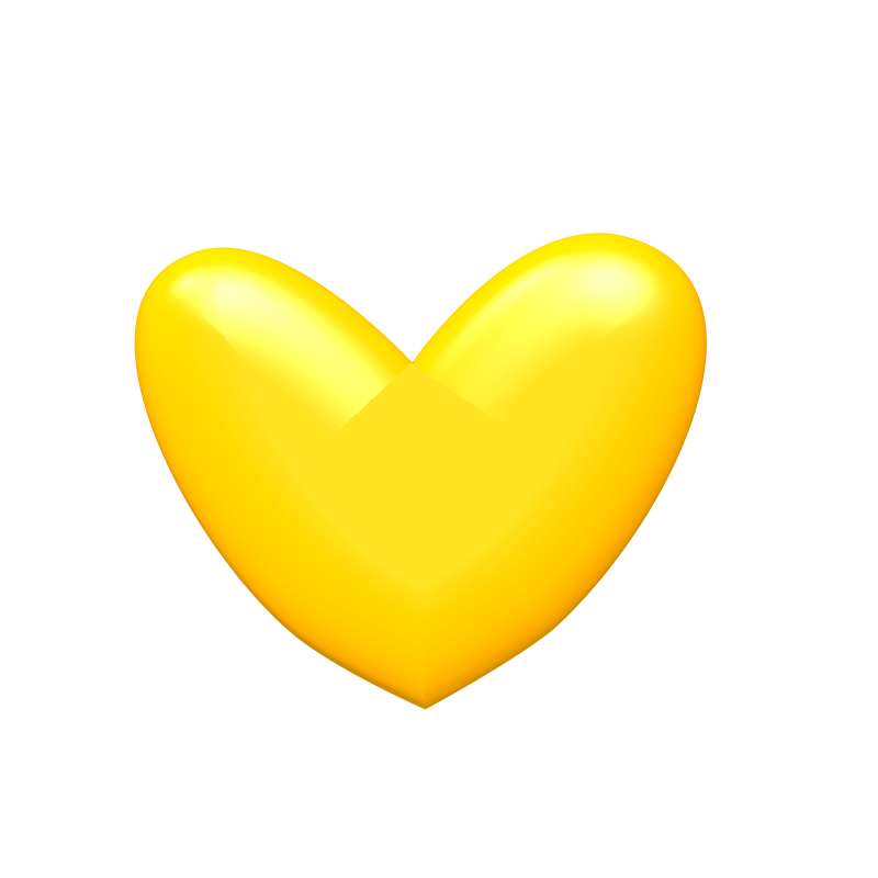 Yellow Heart Clip Art Image  Pictures 