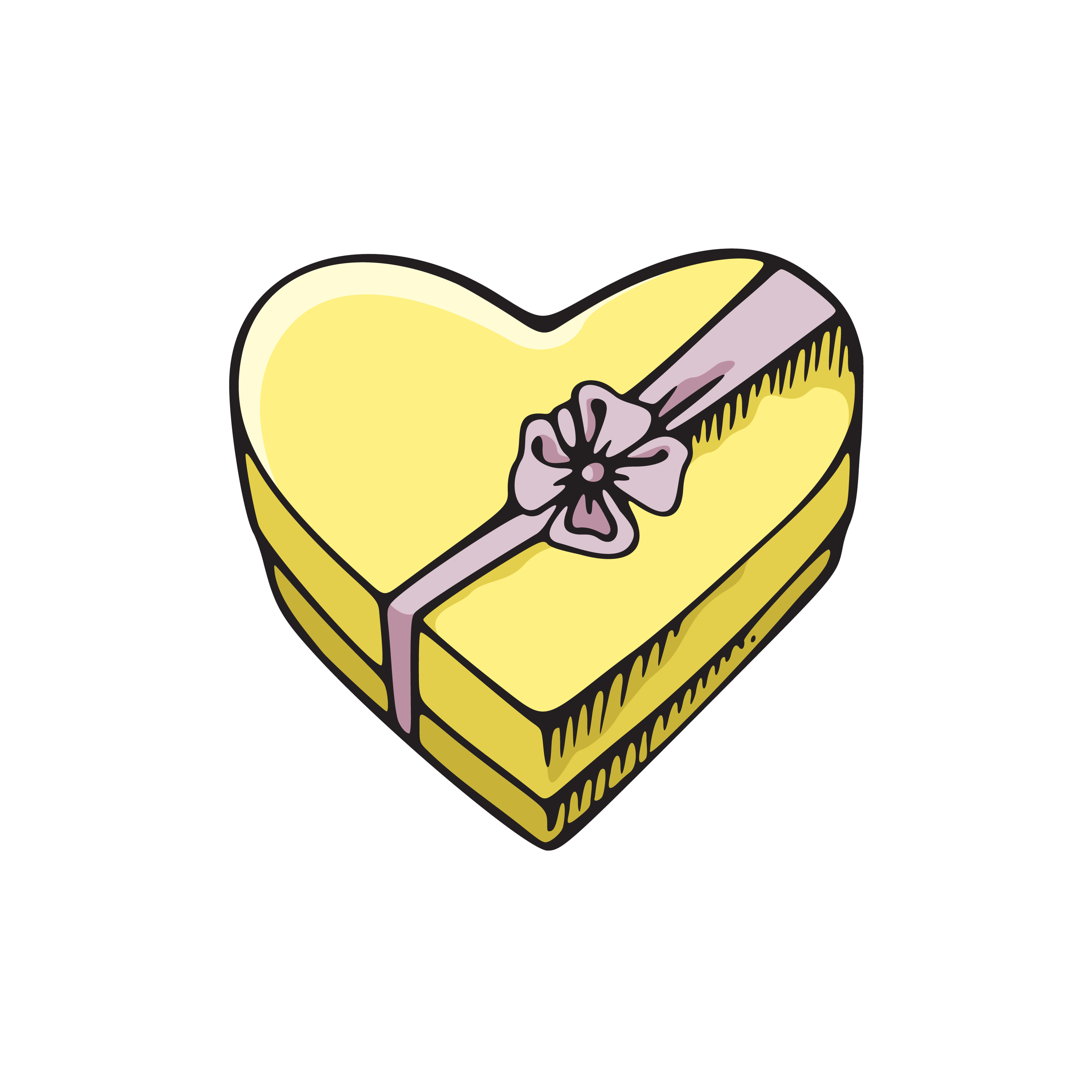 Clip Art Of A Yellow Heart Clipart 