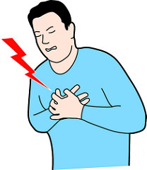 chest pain in cartoon - Clip Art Library