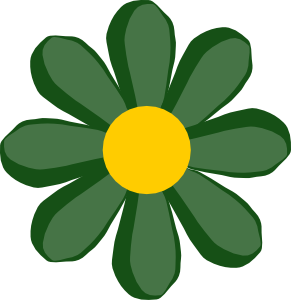 Light green floral clipart 