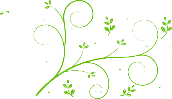 Green Floral Vine Clip Art at Clker 
